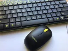 美品 Logitech MK240 ワイヤレスキーボード＆マウスセット 動作良好