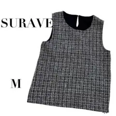 斯拉夫 無袖斜紋軟呢上衣 黑色 M 優雅氣質 無袖