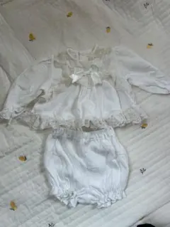 ハーフバースデーにぴったり ベビー服 70 ホワイトセット