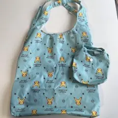 ポケットモンスター ピカチュウ エコバッグ　水色