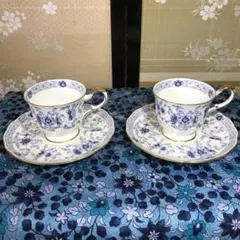 NARUMI カップ&ソーサー　2客セット
