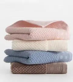 コットン製フェイスタオル白