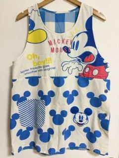 未使用品！ミッキーマウス エプロン チェック柄 可愛い❤︎のサムネイル