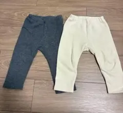 UNIQLO フリースレギンスパンツ 80cm 2枚セット