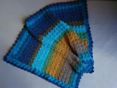 ハンドメイド　かぎ編み　ブランケット　マルチカバー