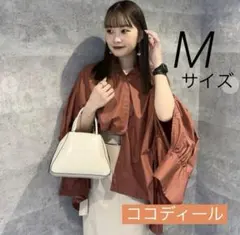 ココディール　スリットスリーブシャツ　Mサイズ　ブラウンのサムネイル