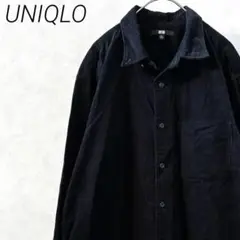 UNIQLO コーデュロイシャツ 胸ポケット シンプル XL 大きめ ゆったり