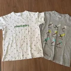 マイクラ Minecraft Tシャツ 2枚セット 120 マインクラフト