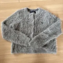Fred Perry シャギーニットカーディガン グレーのサムネイル