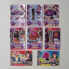 アイカツカード　ローズボンボンコーデ&マルチカラーコーデ　紫吹蘭