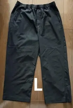 sense of place CARREMAN テーパードイージーパンツ 黒 L