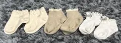 ベビー靴下 フリル付き 3足セット