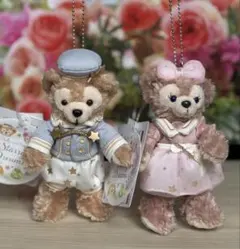 ダッフィー　シェリーメイ　ぬいぐるみバッジ