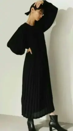 STYLEMiXER ✨ボリューム袖総プリーツタックワンピＳ（М）試着のみ極美✨