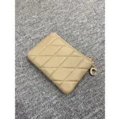 「Mal.」ラムレザーポーチ/ベージュ 新品