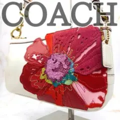 ✨良品✨ COACH ハンドバッグ アクセサリーポーチ 花柄 ヴィンテージ