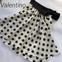 Valentino ドット柄フレアスカート　サイズ6のサムネイル