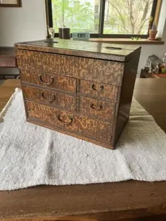 昭和レトロ 針箱 裁縫箱 黒柿 ビンテージ アンティーク - メルカリ