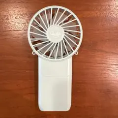 【新品未使用】ポータブル扇風機　ポケットハンディファン　水色のサムネイル