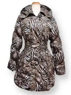 新品タグ付き presto～soak アニマル柄 ダウンコート ジャケット