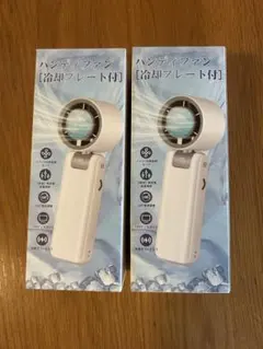 新品⭐︎未開封　2個セット　冷却プレート付きハンディファン