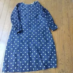 45r ドットワンピース 薄手 45R ドットワンピース