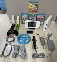 Wii U 本体セット（リモコン2本・ソフト4本付き）
