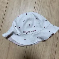 マ*ン様 GELATO PIQUE ストロベリープリント ベビー帽子