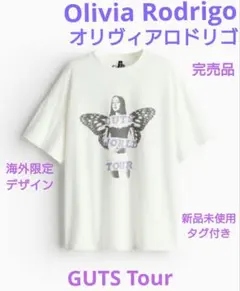 オリヴィアロドリゴ ホワイト レアグッズ Tシャツ オーバーサイズ 海外限定 М