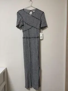 【新品タグ付き】SNIDEL メローカットワンピース チェック サイズ1