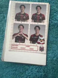 北海道コンサドーレ札幌　証明写真風ステッカー　木戸柊摩
