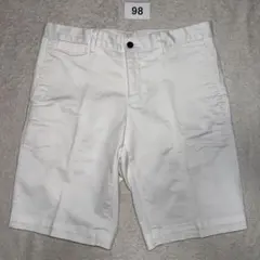 98 美品　バーニーズニューヨーク　ハーフパンツ　白　Mのサムネイル
