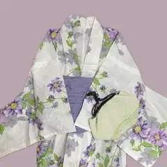 NICE CLAUP 浴衣　巾着袋　2点　セット　ナイスクラップ　浴衣セット 紫