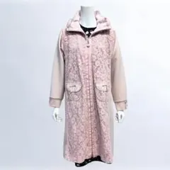 レース付き ピンク ロング スプリング コート スーパービューティ 新作のサムネイル