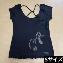 Reebok 半袖Tシャツ バレエシューズプリント ブラックのサムネイル
