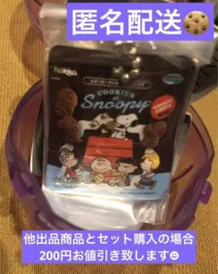 【匿名発送】ピーナッツ　ビスケットミニチュアチャーム　スヌーピー　チョコチップ