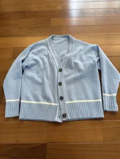 ★値下げ★美品　titivate 水色のボタン付きニット カーディガン　Sサイズ