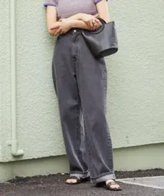 FREAK'S STOR ハイウエストデニムチャコール27