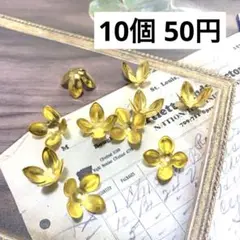 253.お花のビーズキャップ
