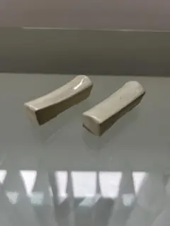 箸置き 2客 木の葉 笹葉 錫製 金属工芸 道具 懐石 古美術 - メルカリ