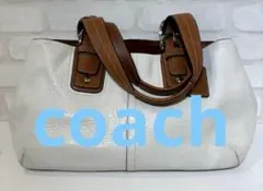 COACH F13109 ショルダーバッグ ハンドバッグ ホワイトレザー