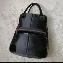 MIYAKE DESIGN STUDIO ハンドバッグ　ブラック イッセイミヤケ
