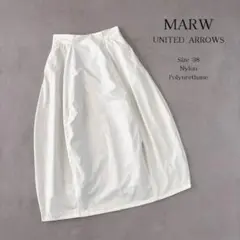 美品 MARW UNITEDARROWS P/PU バルーンスカート 38
