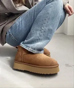 オリエンタルトラフィック　厚底 軽量 あったか ほっこり ムートン ブーツ　3L