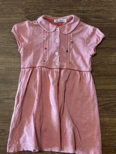 familiar 半袖ワンピース 120 ピンク