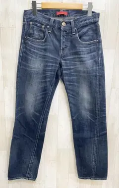 RED CARD ボーイフレンド ダメージ加工 デニムパンツ サイズ26