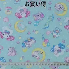 お買い得 シナモロール エコネコ ミント 生地 はぎれ サンリオ