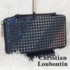 美品 ルブタン オーガナイザー 長財布 グラデーション スタッズ ✨美品✨クリスチャン ルブタン オーガナイザー 長財布 グラデーション