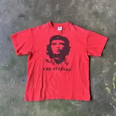 USA製 チェ・ゲバラ 両面プリント Tシャツ L 赤 シングルステッチ USA製 チェ・ゲバラ 両面プリント Tシャツ L 赤 シングルステッチ