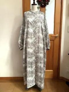 国産リバティ グレンコットハウス ボックスシルエットワンピース　ハンドメイド